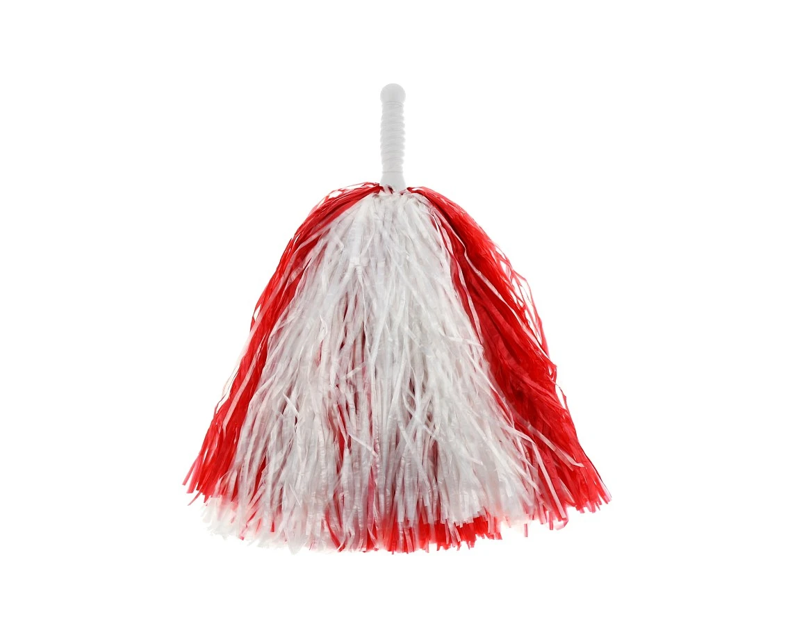 Super Cheerleader Pom Pom, white-red EOL